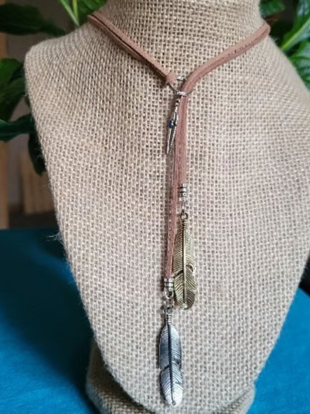 Multi-Colored Suede Lasso Necklaces with Charms